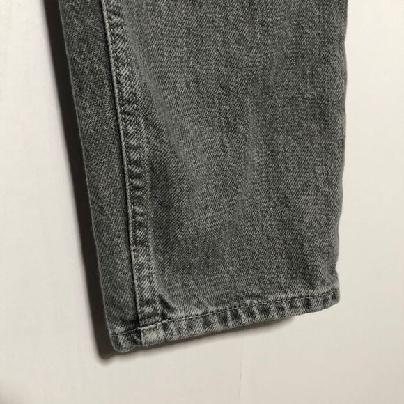 COS Mens Jeans Size 31 32 Regular Fit Gray WashTapered Leg Mid Rise Button Fly - Picture 5 of 11